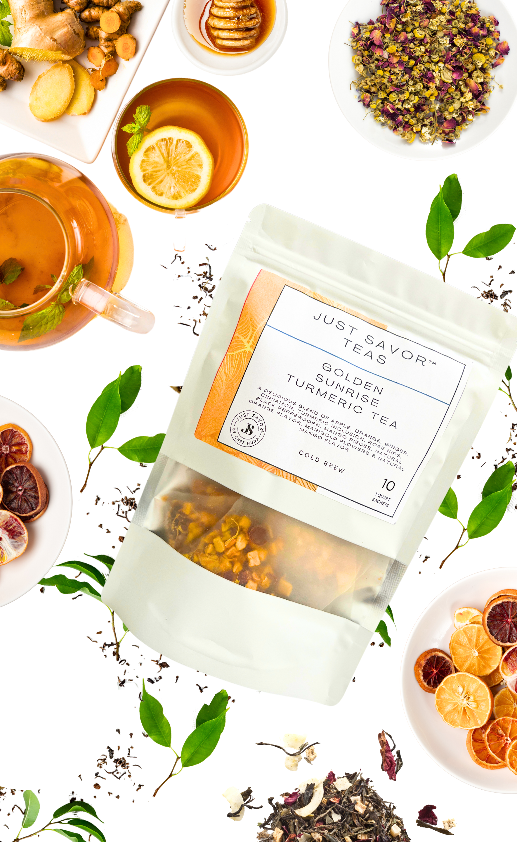 Golden Sunrise Turmeric Iced Tea