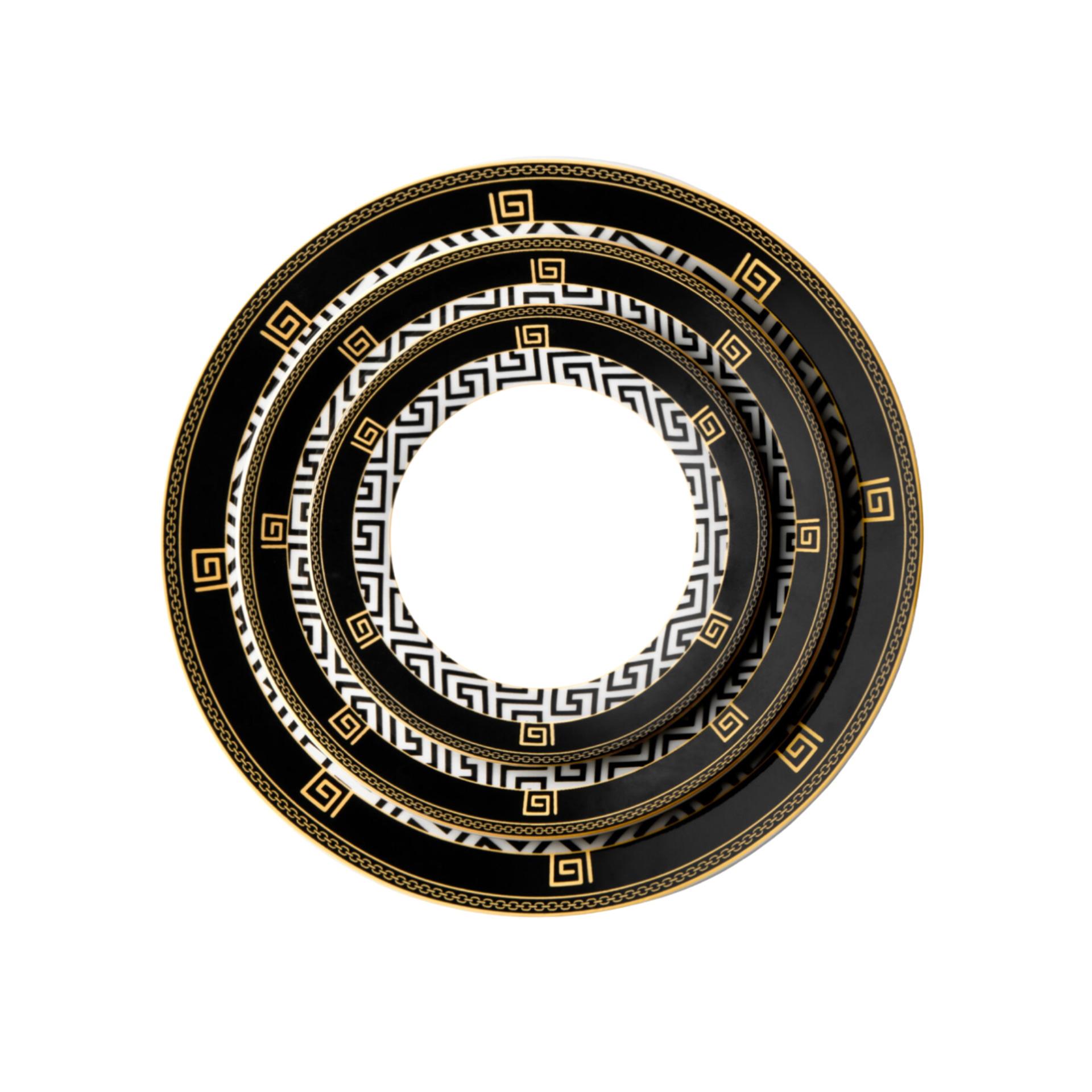 Black Elegance Dinner Plate | 10 inch | Set of 4