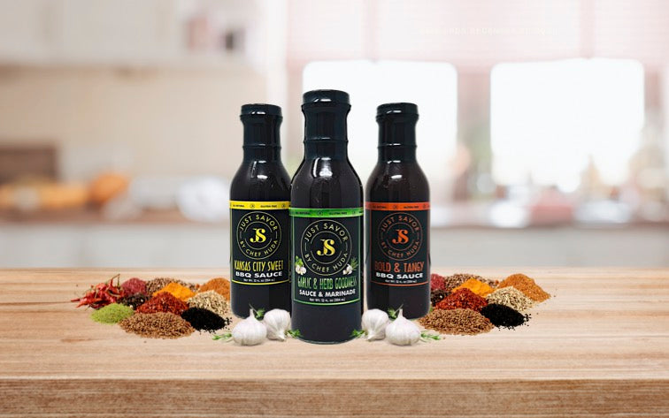 Just Savor Sauce and Marinade Variety Pack | Set of 3