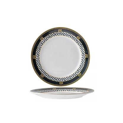 Black Elegance Salad Plate | 8 inch | Set of 4